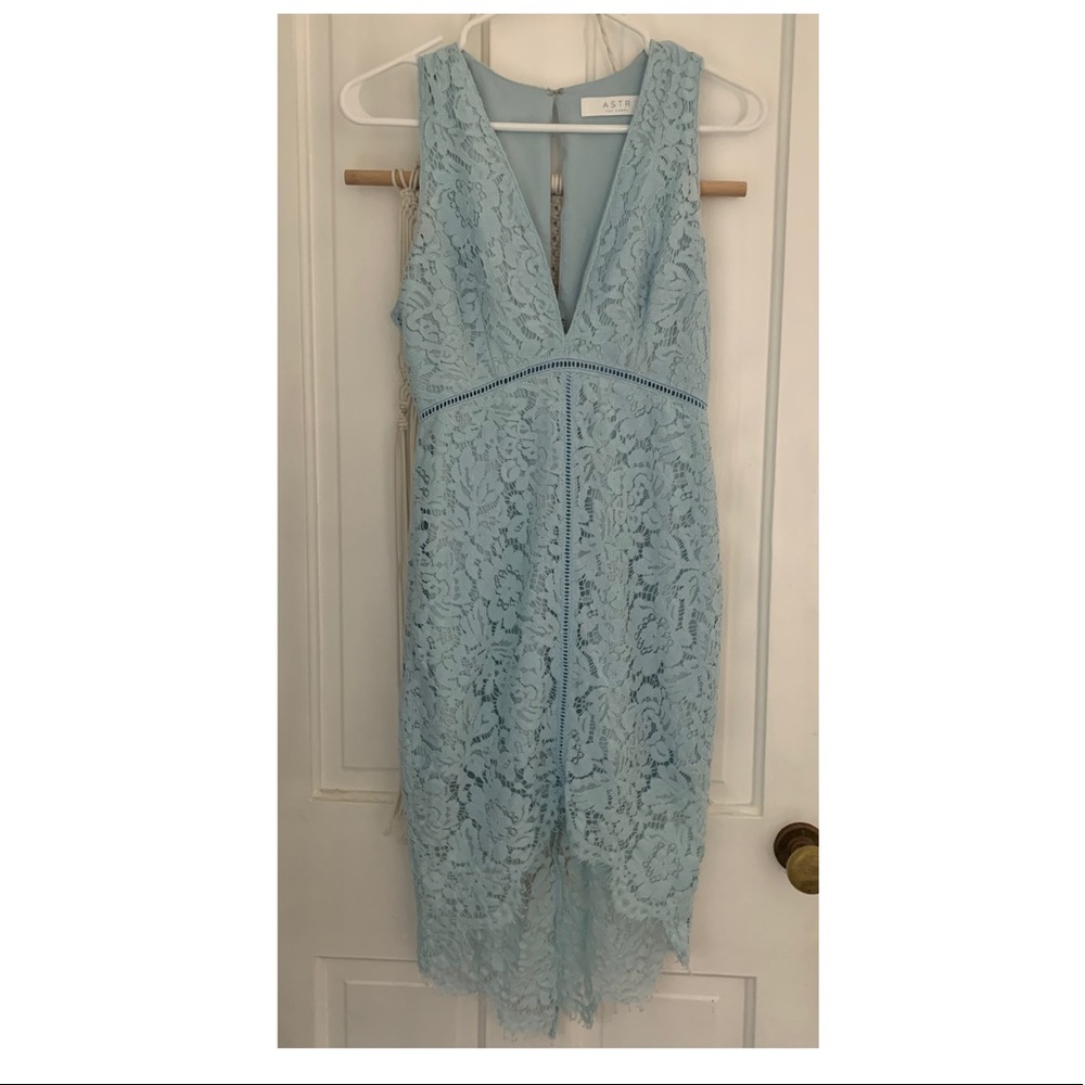 Baby Blue Lace Dress